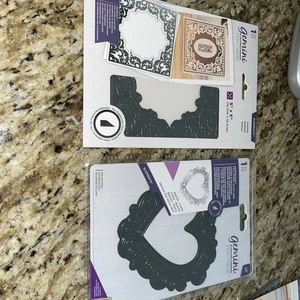 Crafters Companion Elements Prensa de Lámina Lámina Estampilla Troqueles Juego de 2- Corazón, Barroco - Imagen 1 de 7