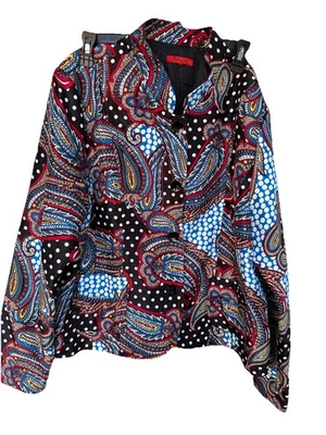 NUEVO CON ETIQUETAS Chaqueta Blazer Joni B. Para Mujer Talla XL Colorida Vibrante Cachemira Brillante Foto 1 de 4