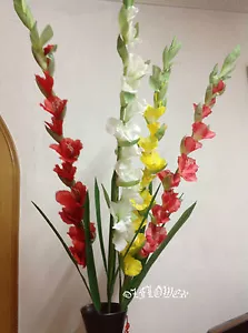 Artificial plants & flowers wedding flower Gladioli Gladiolus stem F59 - Bild 1 von 3