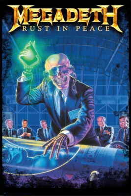 Megadeth - Póster musical (portada del álbum: Rust In Peace) (tamaño: 24" x 36") Foto 1 de 4