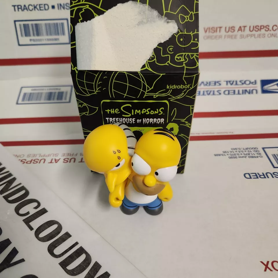 Kidrobot The Simpsons Treehouse Of Horror Series 2 Vinyl Figure Two Headed Homer - Image 1 of 1