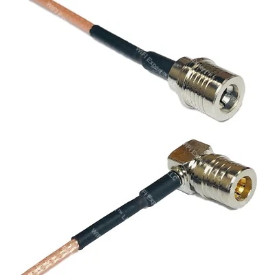 WIFI EXPERT LLC RG316 QMA MALE to QMA MALE ANGLE Coax RF Cable USA-Ship