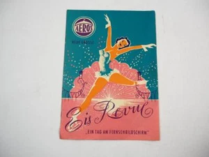 Zirkus Aeros Programmheft 1. Eis Revue in der DDR ca 1960 Leipzig - Bild 1 von 2
