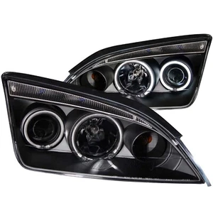 ANZO 121198 for 2005-2007 Ford Focus Projector Headlights w/ Halo Black - Picture 1 of 12