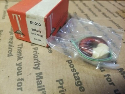 (1 PC) VINTAGE TRIAD TRANSFORMER Toroid 50 MH ET-050 NEW RADIO CORE  - Image 1 of 4