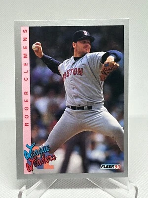 Roger Clemens 1993 Fleer League Leaders #348 Boston Red Sox SN2 - Image 1 of 2