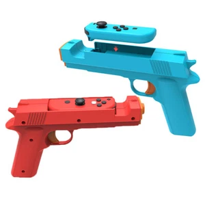 1Pair Gun Shape Handgrip Handle for Switch NS/NS OLED Game Controller Gamepad - Picture 1 of 6