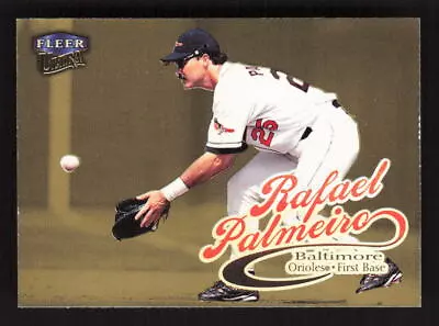 1999 Ultra Gold Medallion #143G Rafael Palmeiro  Baltimore Orioles - Image 1 of 2