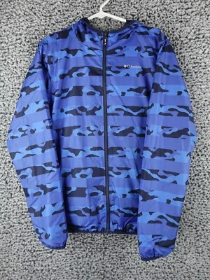 Columbia Boys Youth Reversible Hooded Jacket Full Zip Lightweight Size XL 18/20 - Image 1 of 4