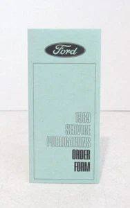 Ford 1969 Service Publications Order Form No. H-69 * Excellent Condition * - Picture 1 of 4