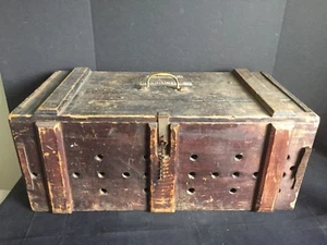 Antique Racing Carrier Pigeon Transporter Crate Cage Norwich, Conn. - Picture 1 of 12
