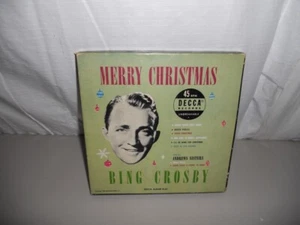 BING CROSBY - Merry Christmas Single Box Set 1950 Decca 9-65 - Picture 1 of 6
