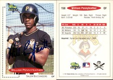 Will Pennyfeather Signed 1991 Classic Best #158 Card Salem Buccaneers Auto AU