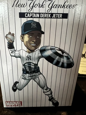 Derek Jeter Captain Marvel Bobblehead- June 23, 2023. -SGA Marvel . w/Box Cover