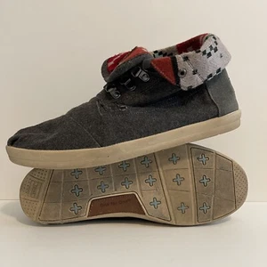 Toms 340813 Mens Gray Wool Multi Colored Aztec Lining High Top Shoes Size M 10 - Picture 1 of 15