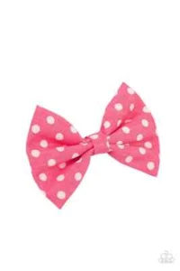 Paparazzi Polka Dot Delight Pink Haarspange - Bild 1 von 2