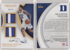 2016 Immaculate Collegiate Dual Memorabilia Prime /10 Brandon Ingram Rookie RC