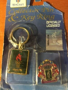 1996 Atlanta Olympics Key ring/Pin set-Official-NEW with worn packaging - Picture 1 of 5