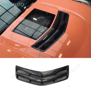 For Cadillac ATS-V 2013-2019 Real Carbon Fiber Engine Inlet Air Intake Hood Vent - Picture 1 of 15