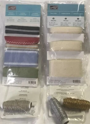 Stampin’ Up! LOTE-Cinta Originales~Cinta de Sarga~Hilo de Lino~Ajuste Simplemente Elegante Foto 1 de 4
