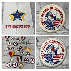 VINTAGE UNITED STATE GYMNASTICS FEDERATION MEDALS PATCHES MEDALLIONS 1980s - Picture 1 of 19