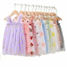 Girls Dress Children Clothes Wear Flower Embroidery Summer Tulle Lace Sundresses
