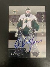 2001-02 ITG Be A Player Signature Series Vault Black Ed Belfour #LEB Auto HOF
