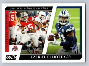 Ezekiel Elliott Dallas Cowboys 2021 Score Collegiate Champions #CC6 Card - Picture 1 of 2