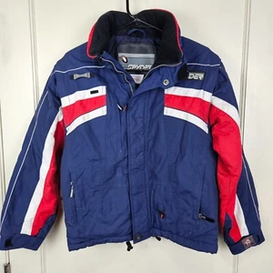 Vtg Spyder Boys Size: 12 Winter Ski Jacket Zip Off Arms XT 2000 Insulated Blue - Picture 1 of 5