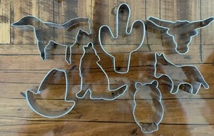 "Lote de 7 cortadores de galletas con temática de vaquero Country Western de 3""-5"" (16-12)" - Imagen 1 de 4
