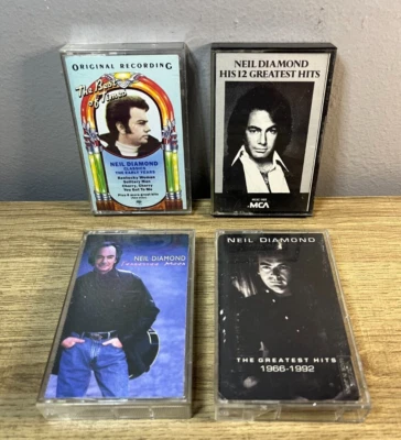 Neil Diamond Cassette Tape Lot x4 - Tennessee Moon - Greatest Hits 1966-1992 -VG - Image 1 of 4