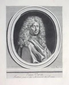 Jean Varin Warin scultore scultore scultore incisione disegnatore ritratto incisione - Foto 1 di 1