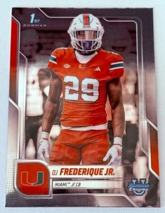 OJ Frederique Jr 2025 Bowman Chrome University #92 1st Bowman - Picture 1 of 2