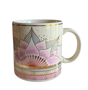 Taza Loto Celestial Laurel Burch De Colección, Oro Rosa Pastel, Taza Cerámica, ENVÍO GRATUITO - Imagen 1 de 6
