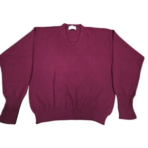 Vintage Lord Jeff Fine Wool Red Sweater Men's Size L  - Picture 1 of 6
