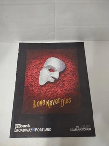 Love Never Dies Broadway In Portland US Bank Spielheft Programm Who's Who Cast - Bild 1 von 8