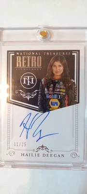 2020 Panini National Treasures - Retro Signatures Hailie Deegan #RS-HD2 /25 (AU) - Image 1 of 4