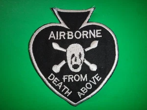 US Military AIRBORNE DEATH FROM ABOVE Patch From Vietnam War Era - Picture 1 of 3