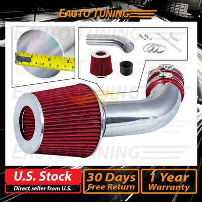 Kit de admisión de aire Ram corta ROJO + filtro para Datsun 280Z 280ZX 1975-1983 2,8 L NA L6 Foto 1 de 4