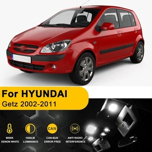 White LED Interior Light For HYUNDAI Getz 2002-2011 License Plate Package Kit 8X - Picture 1 of 11