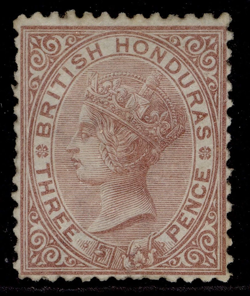 BRITISH HONDURAS QV SG7, 3d red-brown, M MINT. Cat £180. PERF 12½ - Image 1 of 1