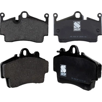 Conjunto de pastilhas de freio dianteiras e traseiras NAO para 2007-2008 Porsche Cayman disco de ferro - Imagem 1 de 4