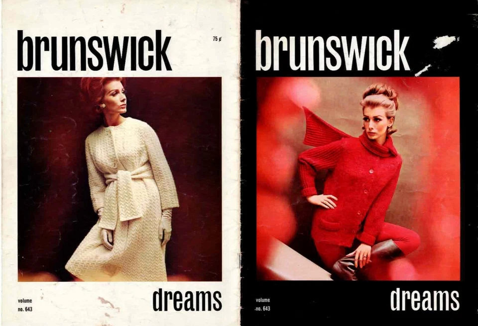 Knitting Pattern Brunswick No 643 Dreams Jackets Sweaters 1960's Fashions VTG - Image 1 of 4
