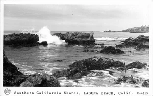 1930er Laguna Beach Kalifornien Southern Shores Frasher RPPC Postkarte 25-10550 - Bild 1 von 2