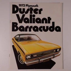 Plymouth Duster Valiant Barracuda Brochure 1972 Muscle Cars Specs - Picture 1 of 4