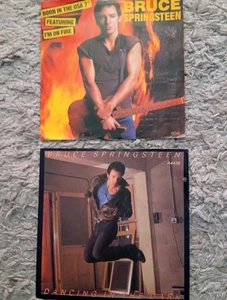Bruce Springsteen -  Dancing In The Dark & I'm On Fire  7" Vinyl Singles  - Picture 1 of 3