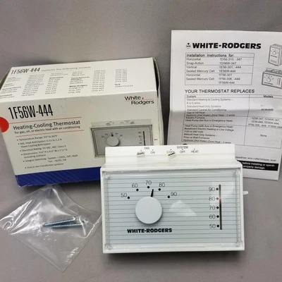 White-Rodgers 1F56W-444 Heizung Kühlung Thermostat mechanisch Quecksilber 30VAC - Bild 1 von 4