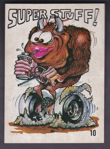 SCANLENS/DONRUSS ODD ROD STICKER,ISSUED 1968,BROWN BACK,NO.10, - Picture 1 of 2