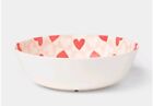 Target Valentine's Day Melamine Checkerboard Heart Salad Bowl 4.2Qt- Threshold