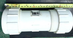 2" PVC Compression Coupling Pipe Fitting White Plastic Size 2" IPS-PW New USA - Picture 1 of 6